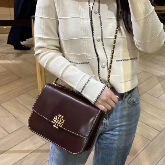 🔥NeW! Tory Burch Britten Smooth Medium Adjustable Shoulder Bag - Picture 9 of 17